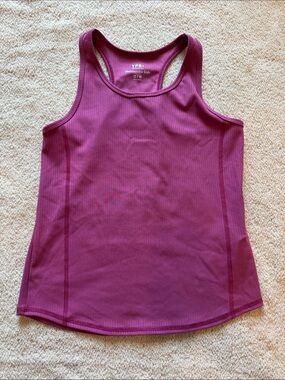 abercrombie kids plum ribbed racerback tank top